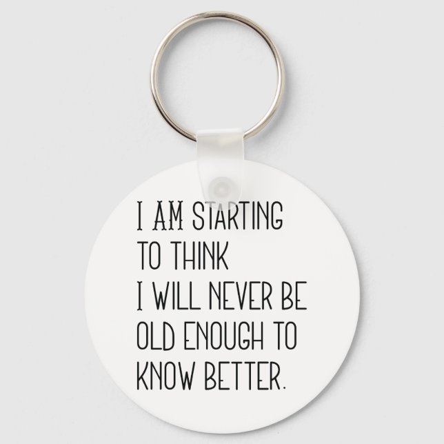 Besseres wissen schlüsselanhänger (Vorderseite)