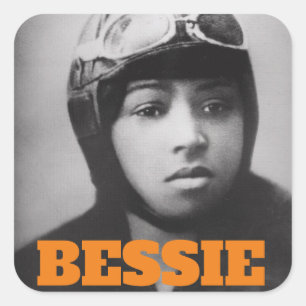 Bessie Coleman - Aviation Pioneer Quadratischer Aufkleber