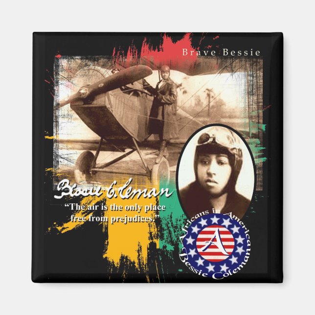 bessie coleman magnet (Vorne)