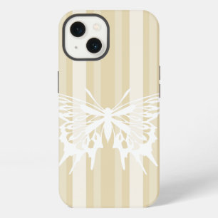 Besswax Victorian Stripe mit Schmetterling iPhone Hülle