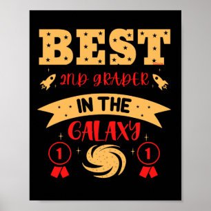 BEST 2D GRADER IN DER GALAXIE lustig niedlich Poster