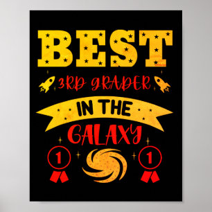 BEST 3D GRADER IN DER GALAXIE lustig niedlich Poster
