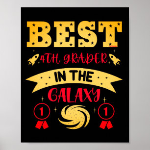 BEST 4. GRADER IN DER GALAXIE lustig niedlich Poster