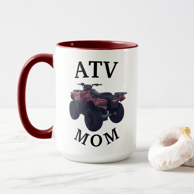 Best 4 Wheeler "ATV MAMA" Ever! Muttertag Tasse (Mit Donut)