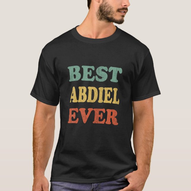 Best Abdiel Ever Funny Personalisierter Vorname Ab T-Shirt (Vorderseite)