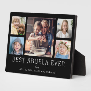 Best Abuela je 5-Foto Collage Halten Sie Custom Fotoplatte
