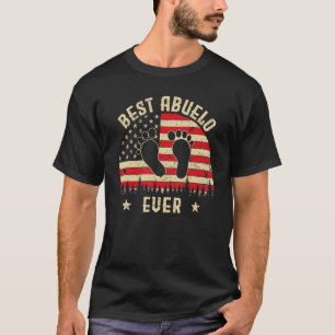 Best Abuelo jemals Men Vintag American Flag Decke T-Shirt