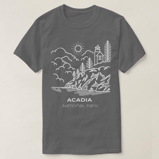 Best Acadia Nationalpark California T-Shirt (Design vorne)