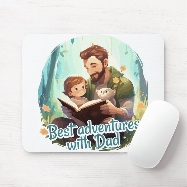 Best adventures with Dad Mousepad (Mit Mouse)