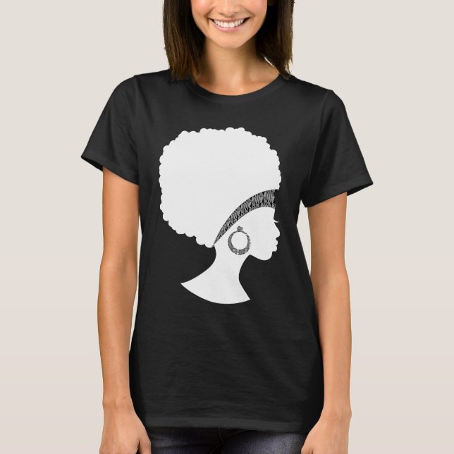 Best African American Kente Natural Hair Cloud Wom T-Shirt (Vorderseite)
