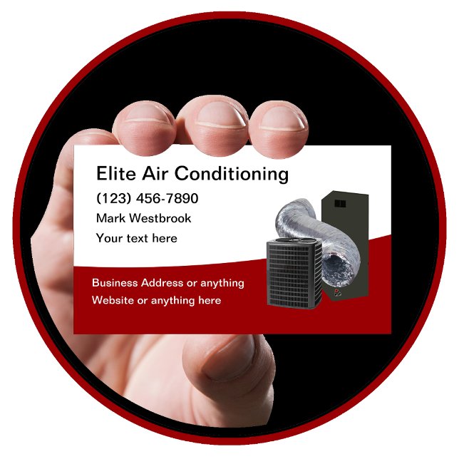 Best Air Conditioning Service Business Cars Visitenkarte (Von Creator hochgeladen)