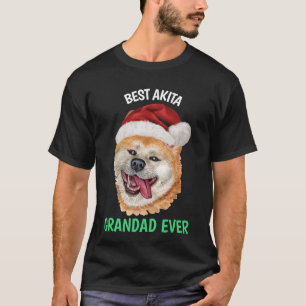 Best Akita Grandad je T - Shirt