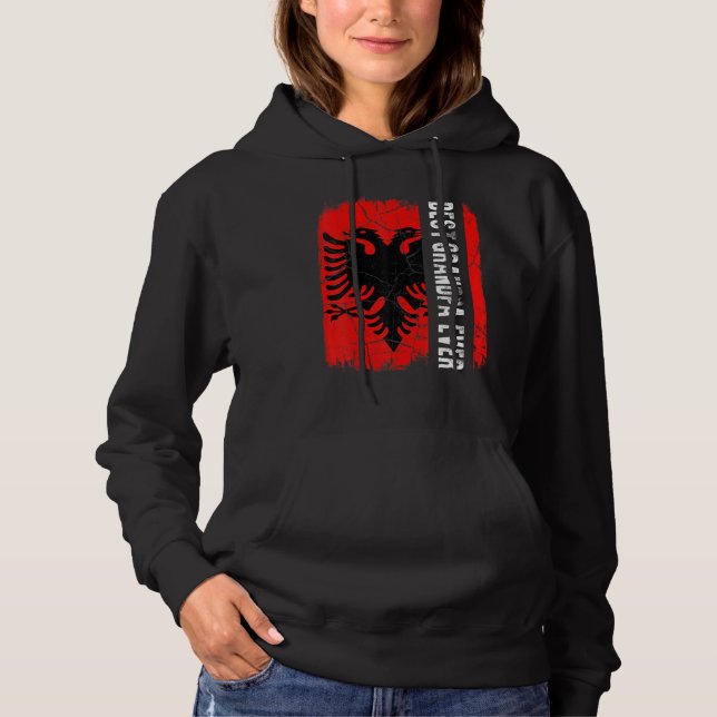 Best Albanian Grandpa Ever Albania Flag Father's D Hoodie (Vorderseite)
