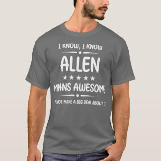 Best Allen Ever Phantastisch Allen Name Personalis T-Shirt