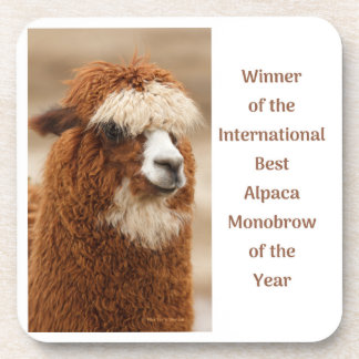 Best Alpaca Monobrow Getränkeuntersetzer