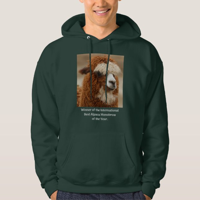 Best Alpaca Monobrow Hoodie (Vorderseite)