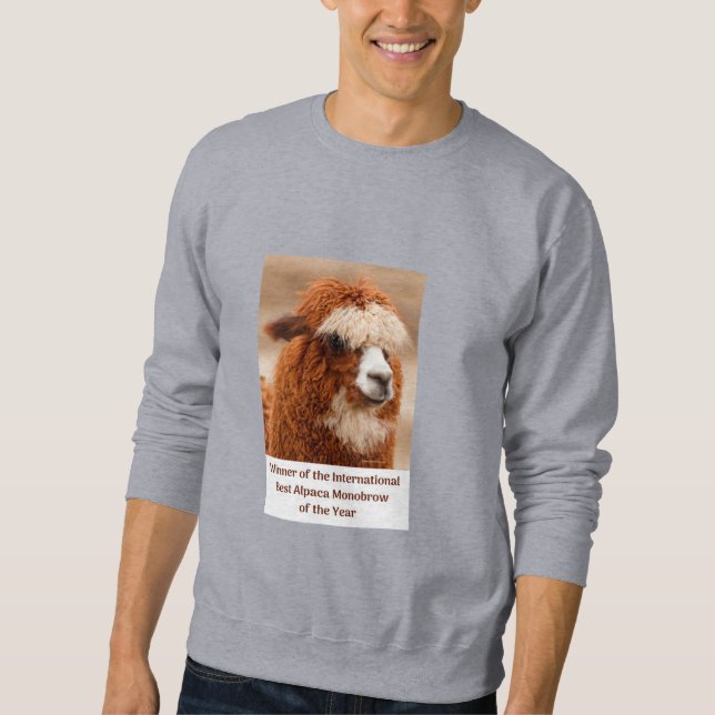 Best Alpaca Monobrow Sweatshirt (Vorderseite)