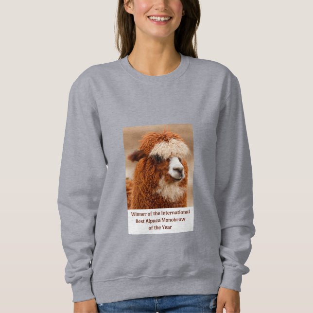 Best Alpaca Monobrow Sweatshirt (Vorderseite)
