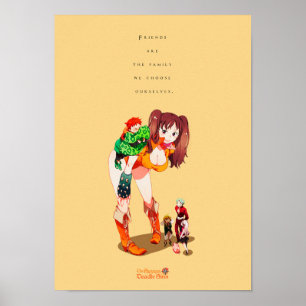 Best Anime Zitate über Familie und Freunde Poster