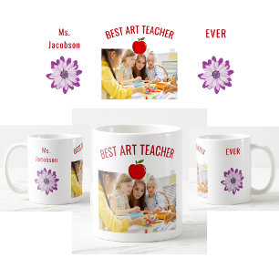 Best Art Teacher Ever, Name, Foto, Wertschätzung Kaffeetasse