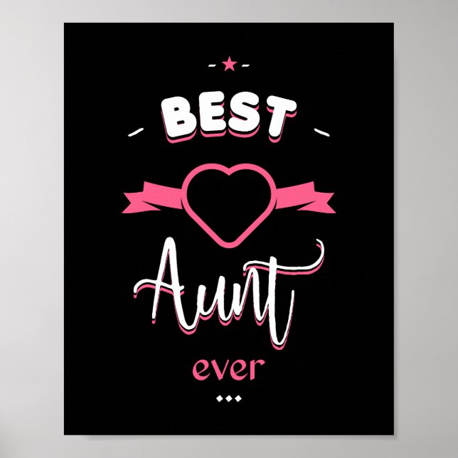 Best aunt ever poster (Vorne)
