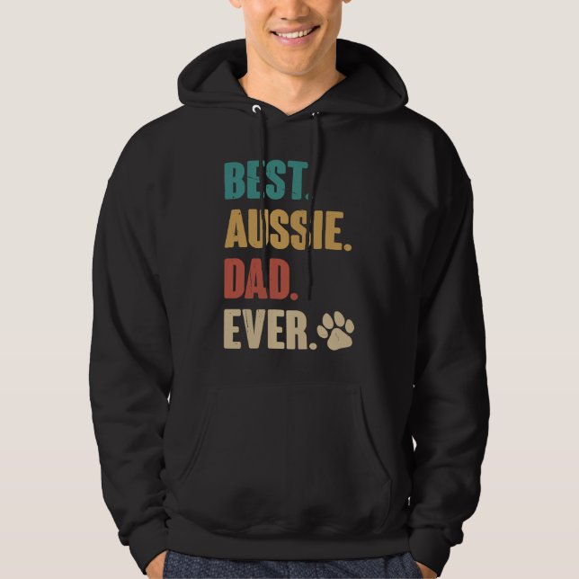 Best Aussie Dad  Australian Shepherd Dog Hoodie (Vorderseite)