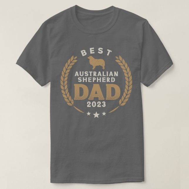 Best Australian Shepherd Vater 2023 Niedlich Aussi T-Shirt (Design vorne)