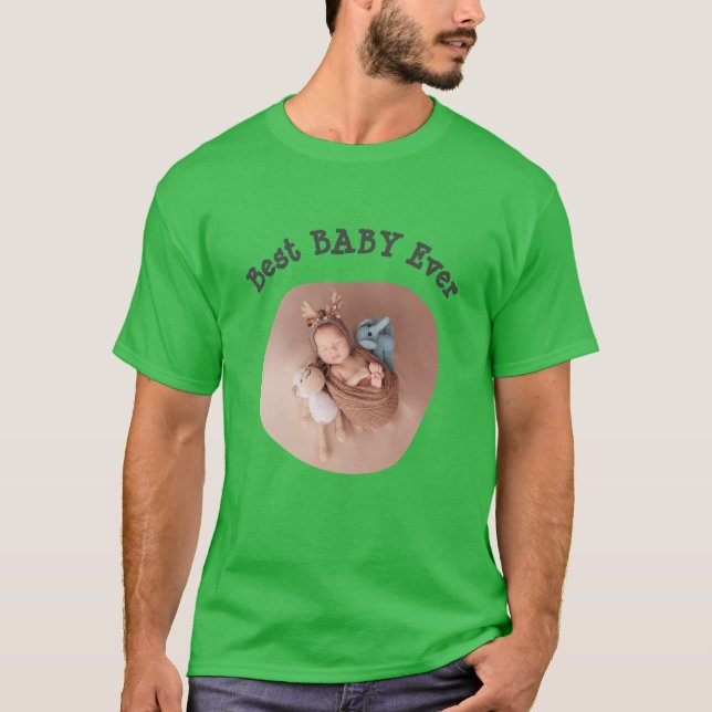 Best BABY jemals Ihr Foto für die Vierkantfamilie  T-Shirt (Vorderseite)
