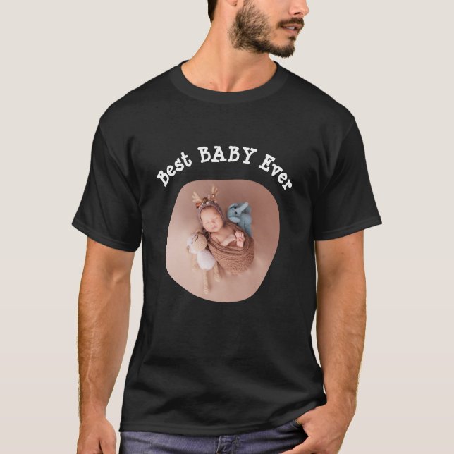 Best BABY jemals Ihr Foto für die Vierkantfamilie  T-Shirt (Vorderseite)