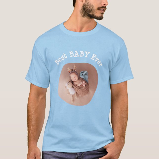 Best BABY jemals Ihr Foto für die Vierkantfamilie  T-Shirt (Vorderseite)