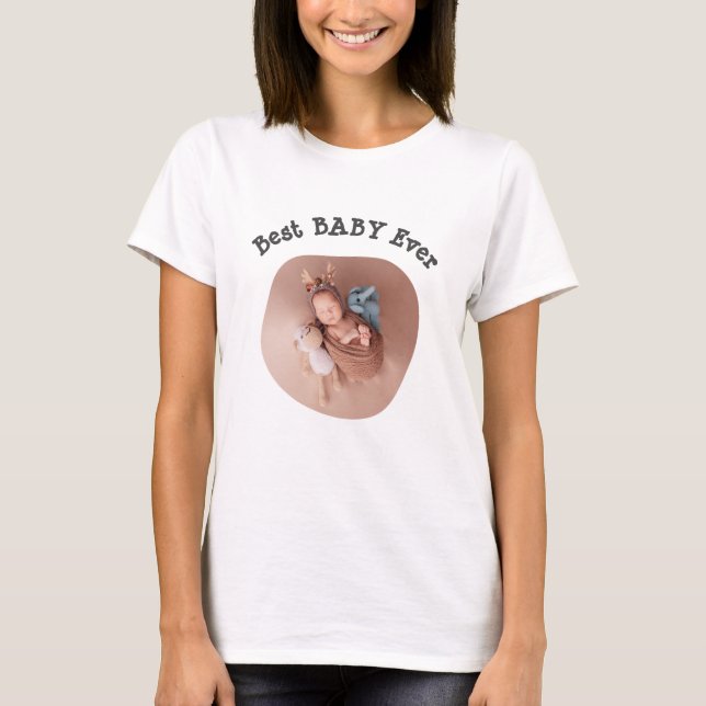 Best BABY jemals Ihr Foto für die Vierkantfamilie  T-Shirt (Vorderseite)