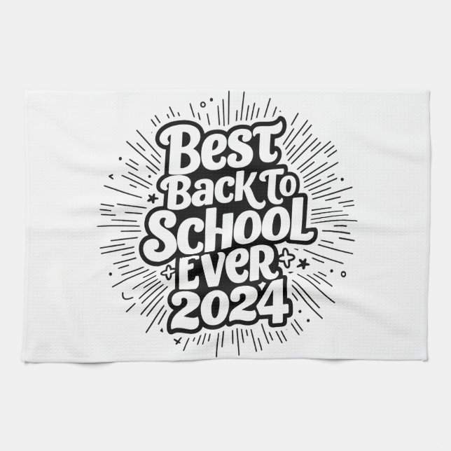 Best Back to School 2024 Design Geschirrtuch (Horizontal)