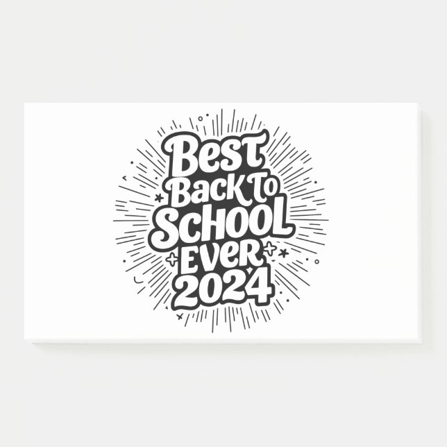 Best Back to School 2024 Design Post-it Klebezettel (Vorderseite)