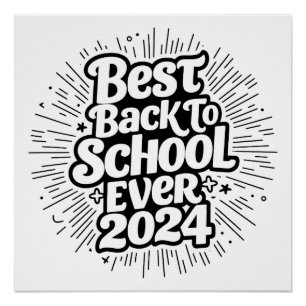 Best Back to School 2024 Design Poster