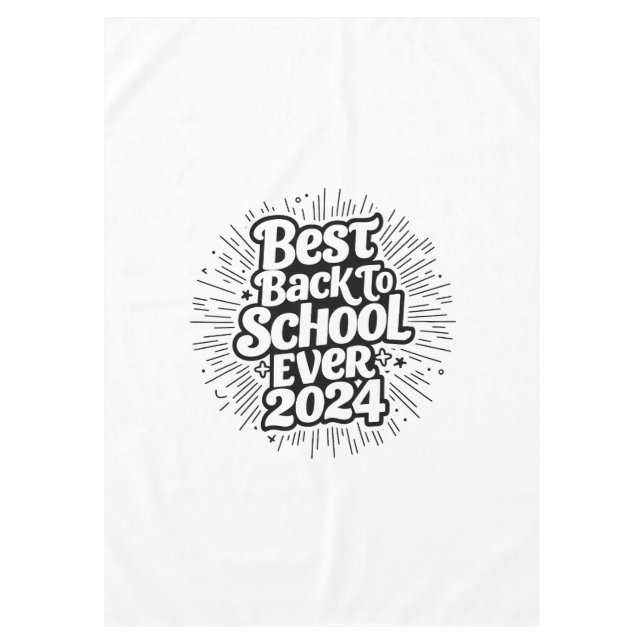 Best Back to School 2024 Design Tischdecke (Vorderseite)
