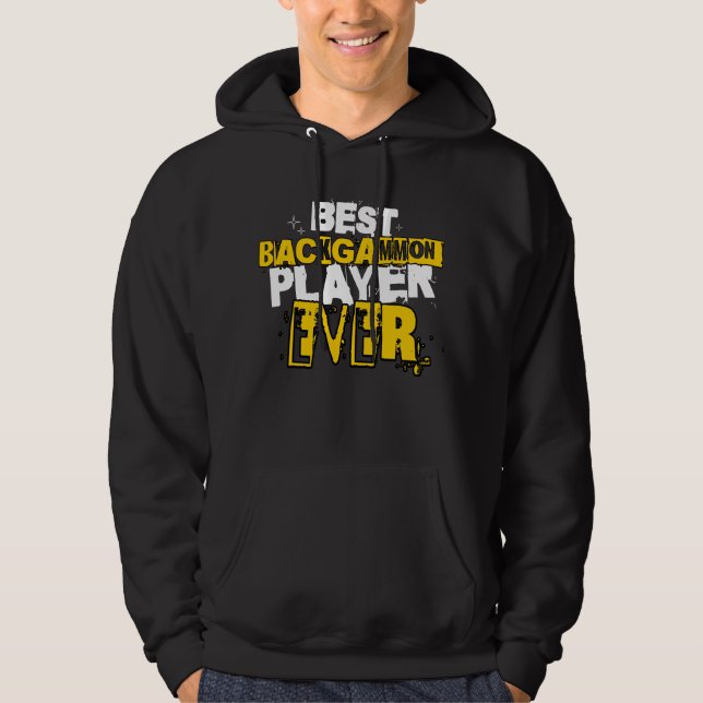 Best Backgammammon Player Ever Board Dice Game Lov Hoodie (Vorderseite)