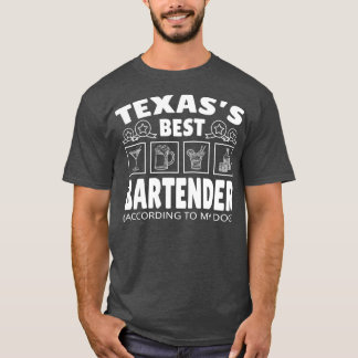 Best Barkeeper Texas T-Shirt