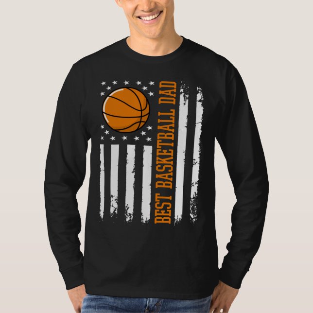 Best Basketball Dad Basketball Daddy T-Shirt (Vorderseite)