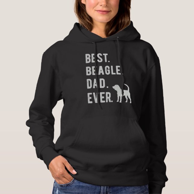 Best Beagle Dad Ever  Mens Beagle Dog  Dad Hoodie (Vorderseite)
