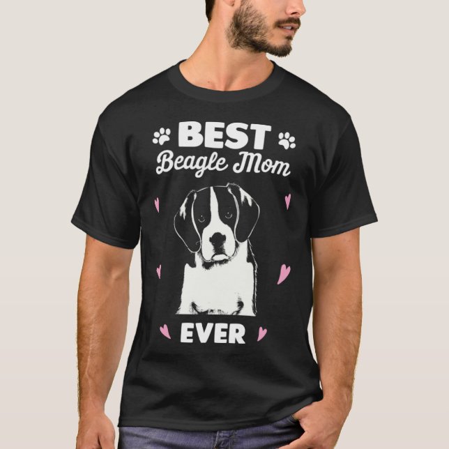 Best Beagle Mom Beagle Dog Love T-Shirt (Vorderseite)