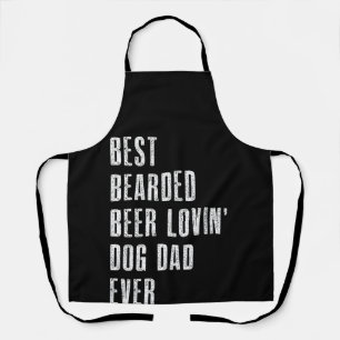 Best Bearded Beer Lovin Dog Dad Ever Pet Lover Schürze