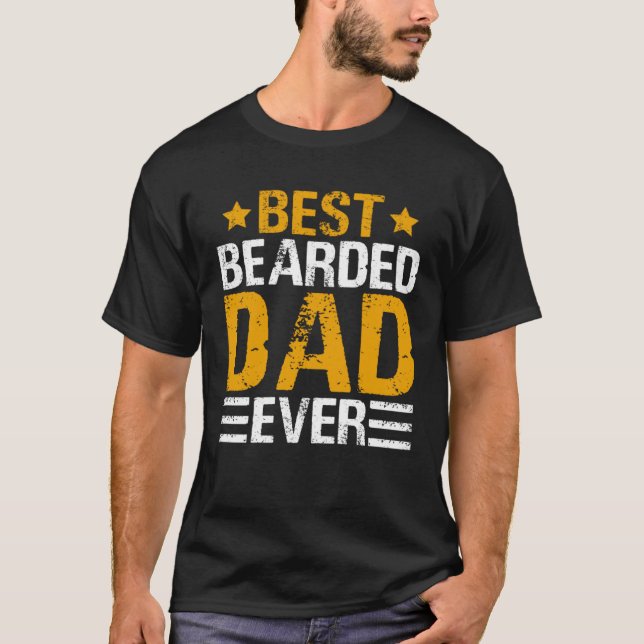 Best Bearded Dad Ever   Father´s Day Daddy Men Dad T-Shirt (Vorderseite)