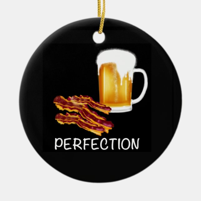 Best Beer and Bacon Ohrs und Requisiten! Keramikornament (Vorne)