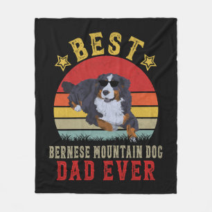 Best Bernese Mountain Dog Vater Fleecedecke