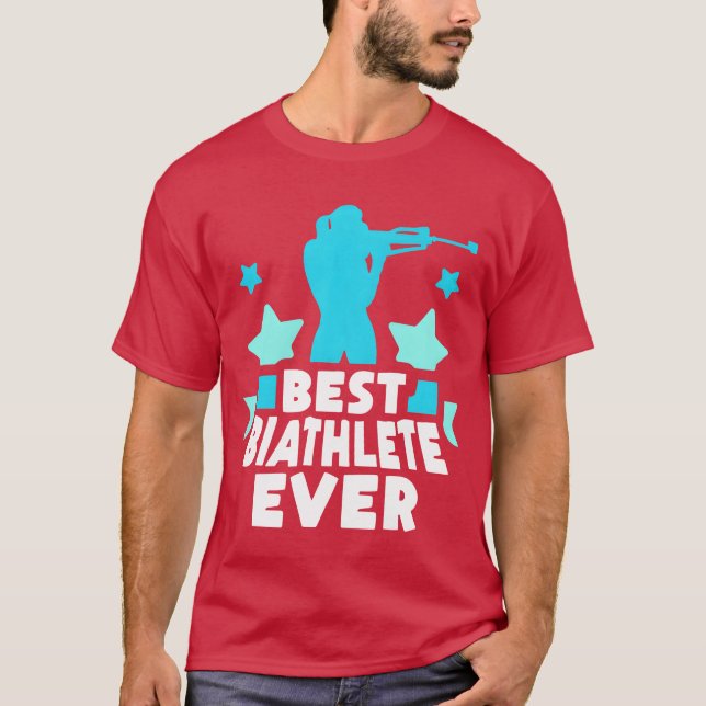 Best Biathlete Ever Biathlon Sports Biathlons frie T-Shirt (Vorderseite)