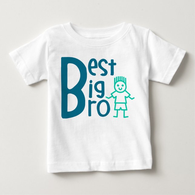 Best Big Bro Säugling T - Shirt (Vorderseite)