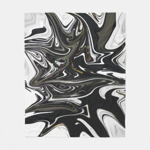 Best black and white abstract art, abstract paint fleecedecke