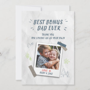 Best Bonus Vater Vathers Day Foto Feiertagskarte