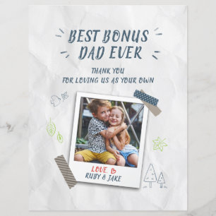 Best Bonus Vater Vathers Day Stepdad Custom Foto