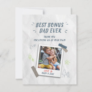 Best Bonus Vater Vathers Day Stepdad Custom Foto
